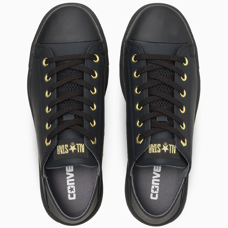 CONVERSE ALL STAR PS II BB OX 踵踏み可セーフティシューズ ブラック×ゴールド