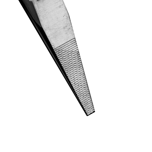 狭い部分での配線、折曲加工に最適【黒金】ラジオペンチ（クロスローレット）