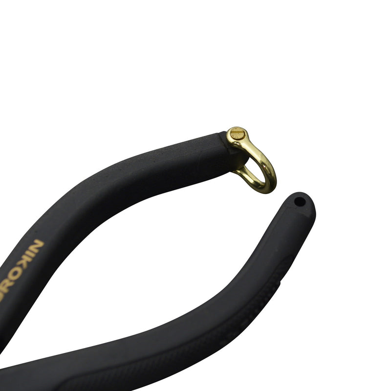 狭い部分での配線、折曲加工に最適【黒金】ラジオペンチ（クロスローレット）