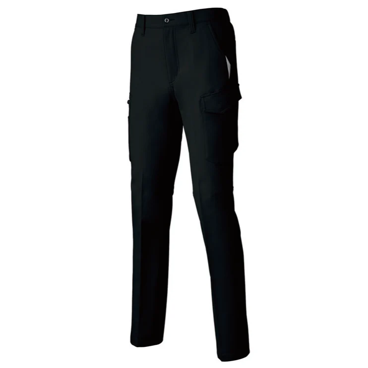 クロダルマ 679シリーズ 35679 カーゴパンツ ノータック バックシャーリング ユニセックスユニフォーム ブラック