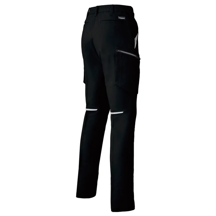 クロダルマ 679シリーズ 35679 カーゴパンツ ノータック バックシャーリング ユニセックスユニフォーム ブラック