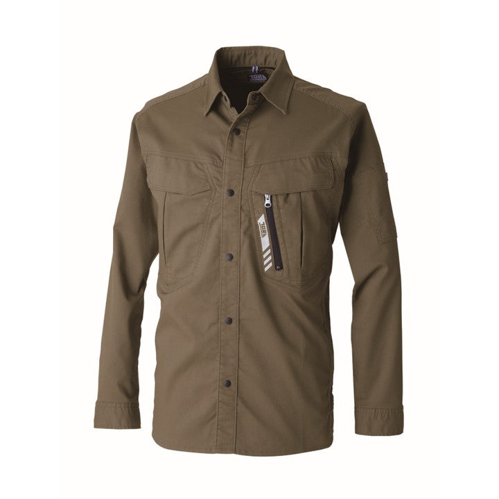 寅壱 9531-125 ワークシャツ カーキ