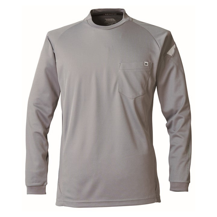 寅壱 5949-617 長袖クルーネックＴシャツ グレー