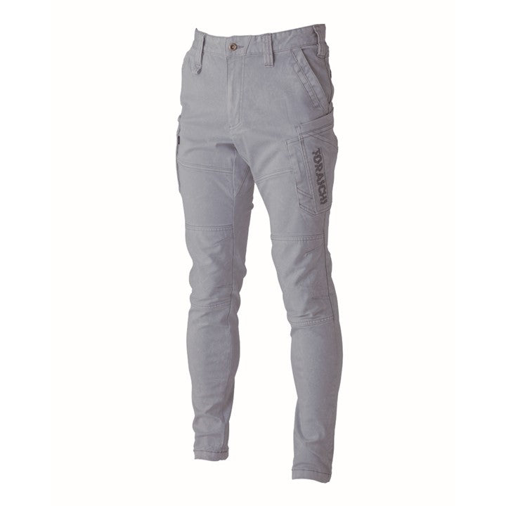 寅壱 3550-219 カーゴパンツ　シルバー 正面