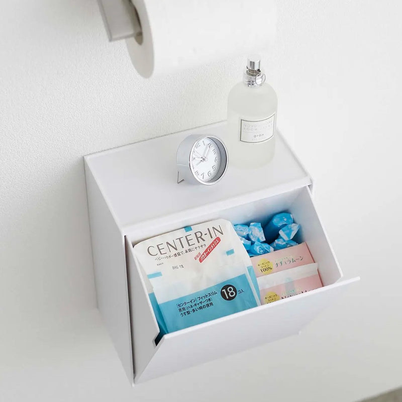 山崎実業 5429 5430 タワー ウォールトイレポット＆収納ケース