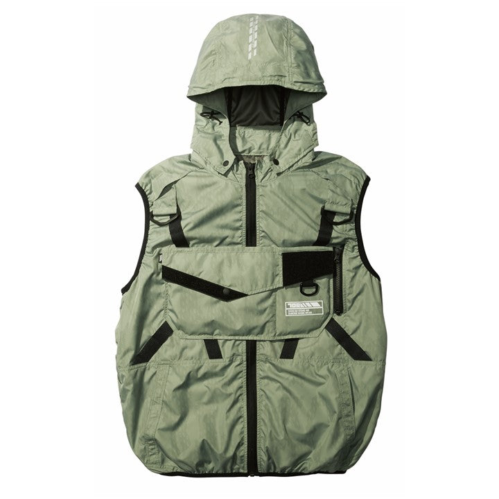 寅壱 1074-662 エアーベスト ファン無し アースカモ 正面