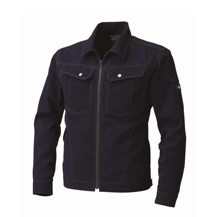 寅壱 3301-124 長袖ブルゾン 濃コン 正面