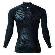 バートル 秋冬インナー 4091 ホットフィッティッド スプリットブラック 背面