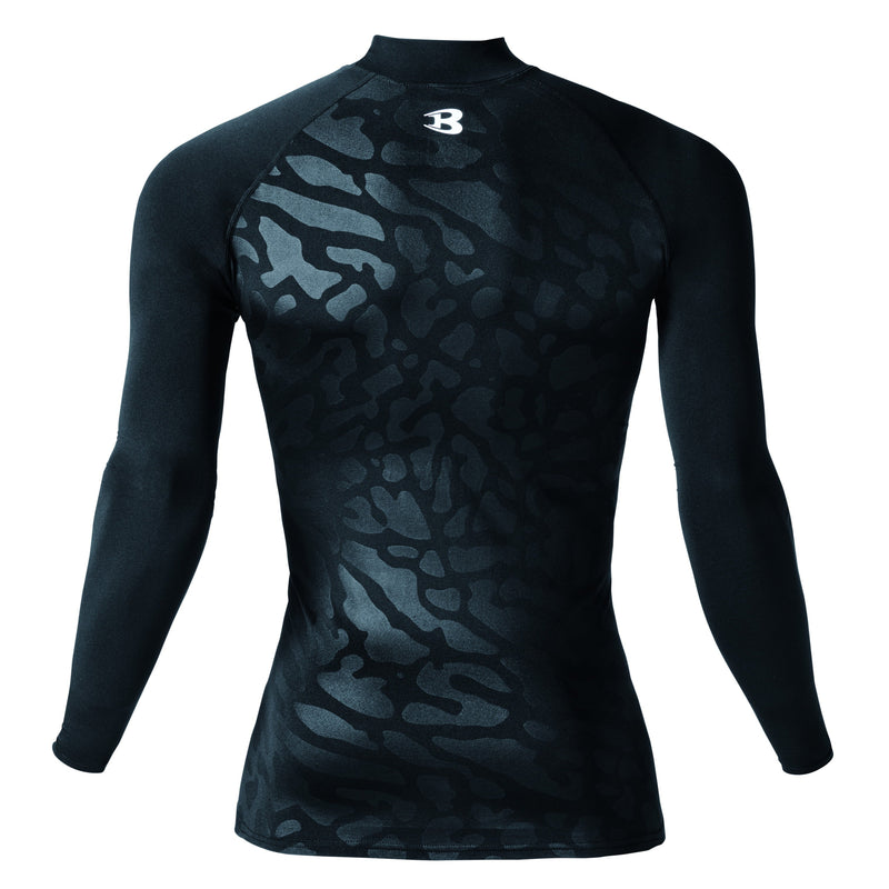 バートル 秋冬インナー 4091 ホットフィッティッド スプリットブラック 背面