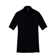 ドライメッシュシリーズ　415ハーフジップ半袖シャツ 35ブラック / S