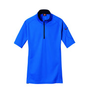 ドライメッシュシリーズ　415ハーフジップ半袖シャツ 47サーフブルー / S