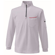 寅壱 5960-623 赤耳ジップアップハイネック シルバー