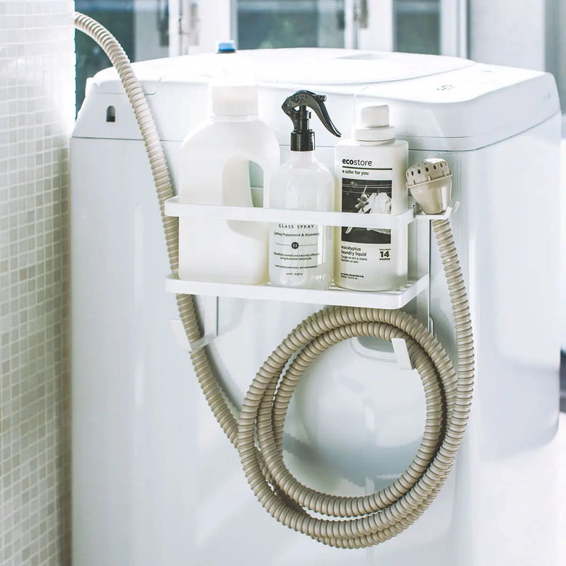 山崎実業 4768 4769 タワー ホースホルダー付き洗濯機横マグネットラック