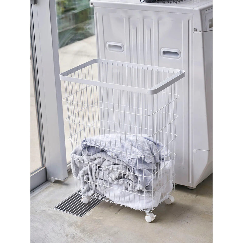 山崎実業 4776 4777 タワー ランドリーバスケット キャスター付き