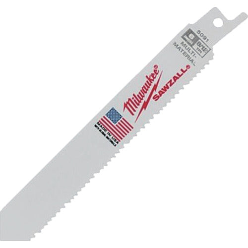 ｍｉｌｗａｕｋｅｅ　多目的レシプロソーブレード　８／１２　ＴＰＩ　１５２ｍｍ（５本パック）