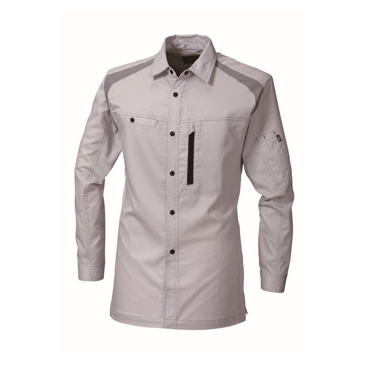 寅壱 2131-125 長袖シャツ シルバー