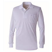 寅壱 5656-614 消臭長袖ポロシャツ シロ