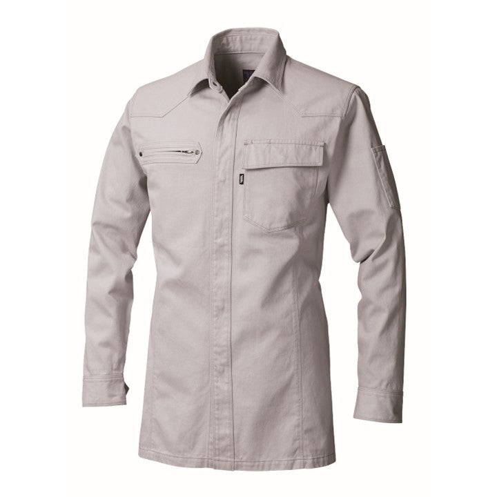 寅壱 3922-125 長袖シャツ シルバー