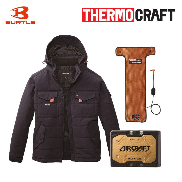 バートル サーモクラフトセット 5050 防寒ジャケット +TC500 サーモクラフト + AC09 リチウムイオンバッテリー