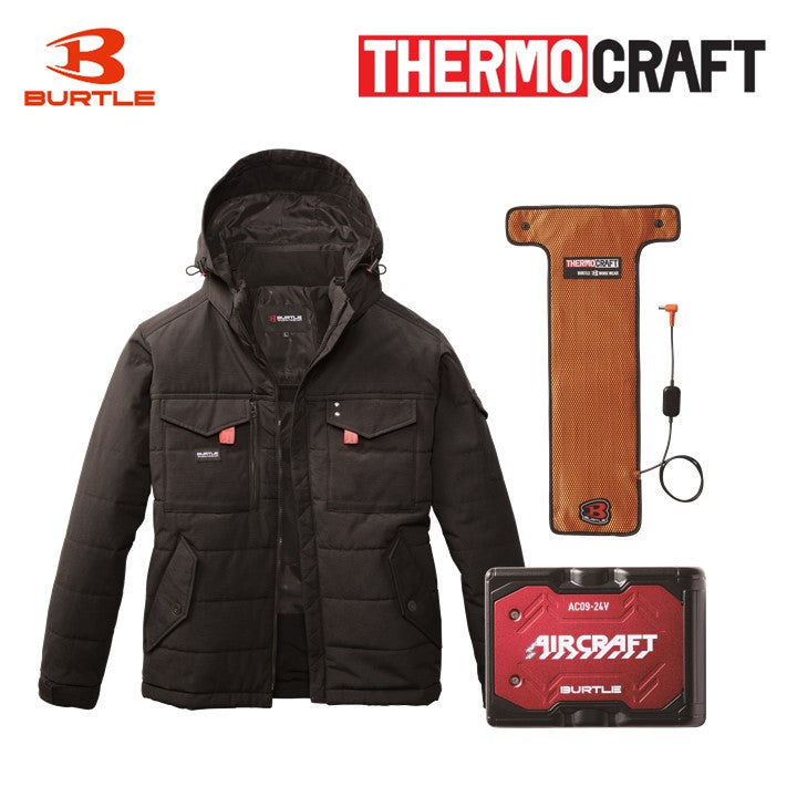 バートル サーモクラフトセット 5050 防寒ジャケット +TC500 サーモクラフト + AC09 リチウムイオンバッテリー