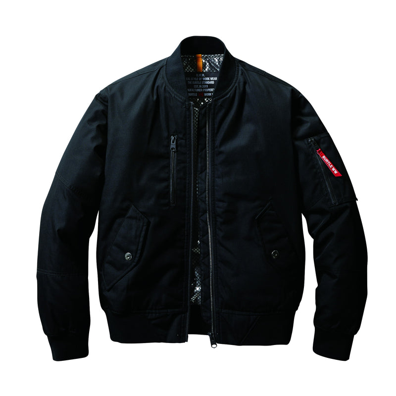 【永遠の定番】プロダクトMA-1　5260フライト防寒ジャケット　ユニセックス 35ブラック / S