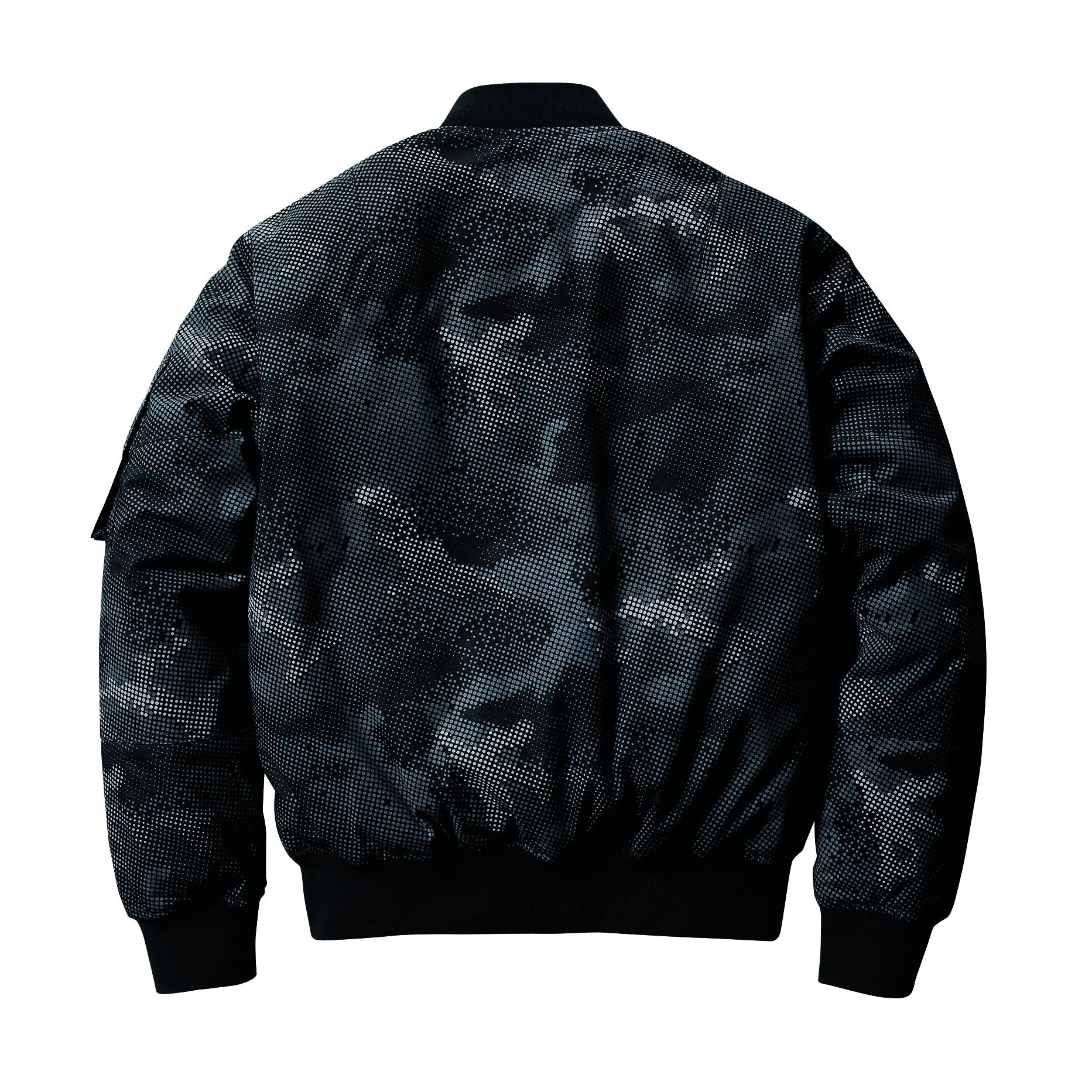 【永遠の定番】プロダクトMA-1　5260フライト防寒ジャケット　ユニセックス 38カモフラブラック / S