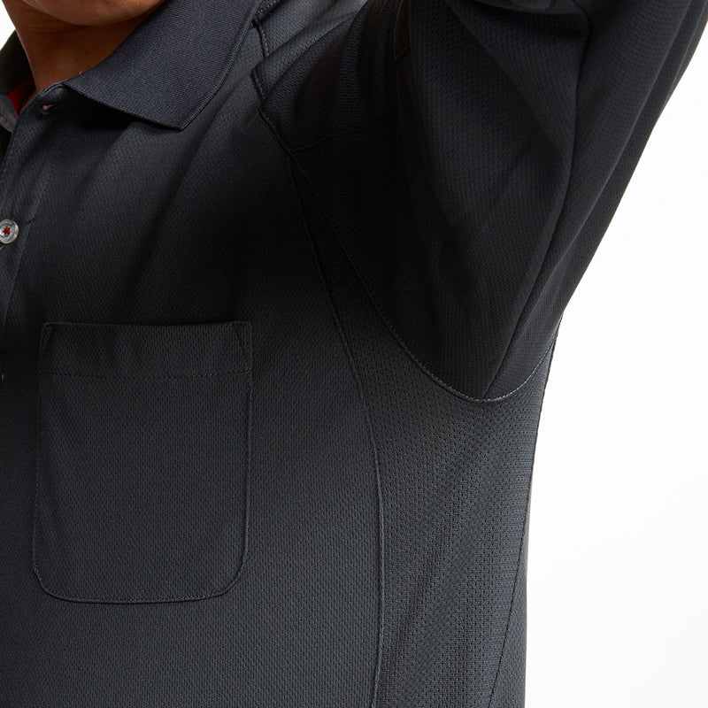 寅壱 5959-614 赤耳長袖ポロシャツ