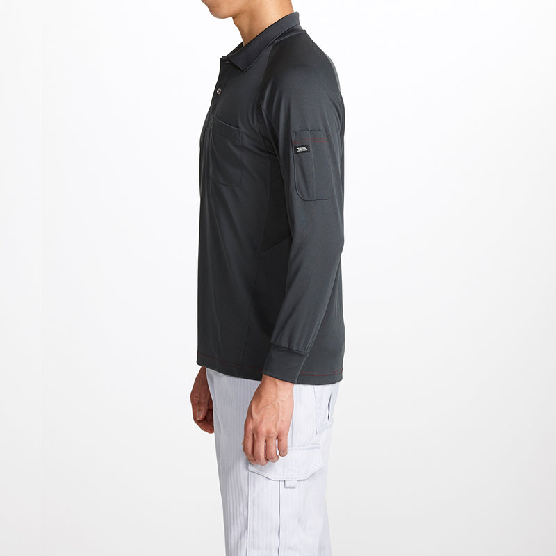 寅壱 5959-614 赤耳長袖ポロシャツ