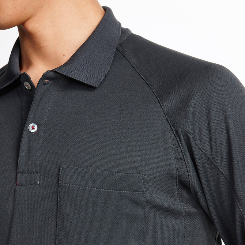 寅壱 5959-614 赤耳長袖ポロシャツ