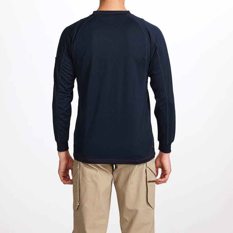 寅壱 5959-617 赤耳長袖クルーネックＴシャツ