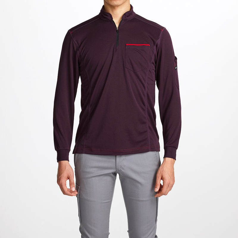 寅壱 5959-623 ジップアップシャツ