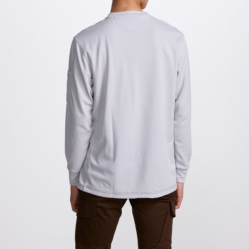 寅壱 5959-654 赤耳キーネックシャツ