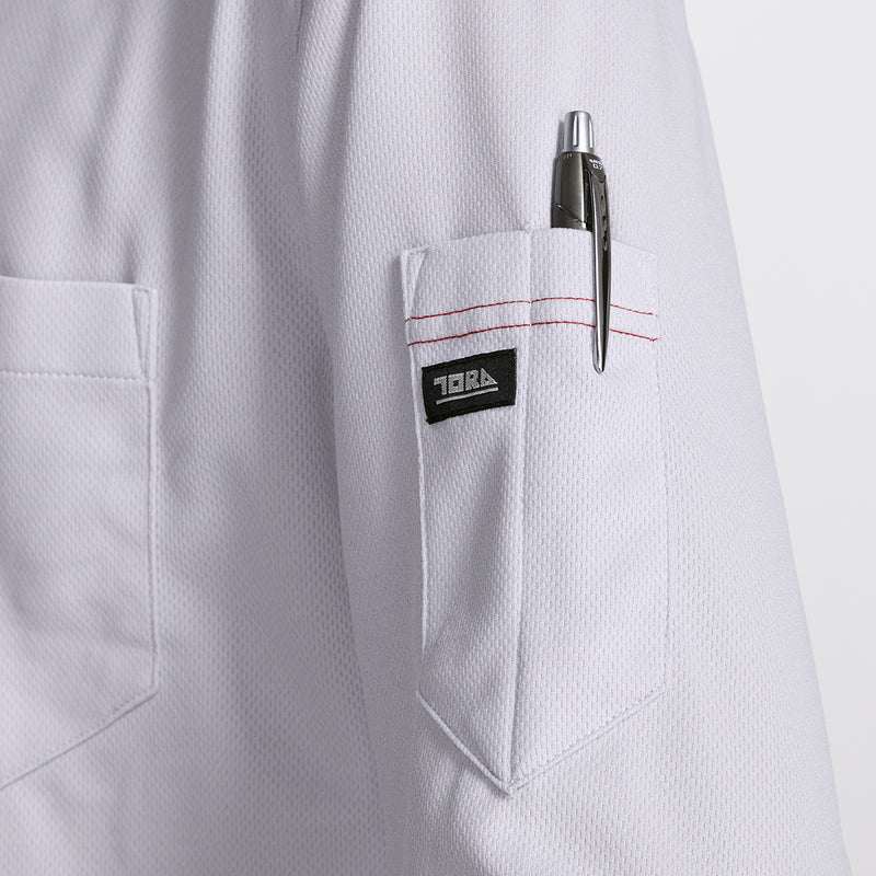 寅壱 5959-654 赤耳キーネックシャツ