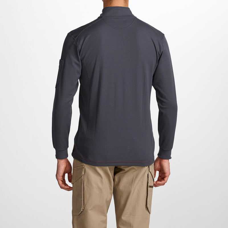 寅壱 5960-623 赤耳ジップアップハイネック