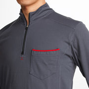 寅壱 5960-623 赤耳ジップアップハイネック