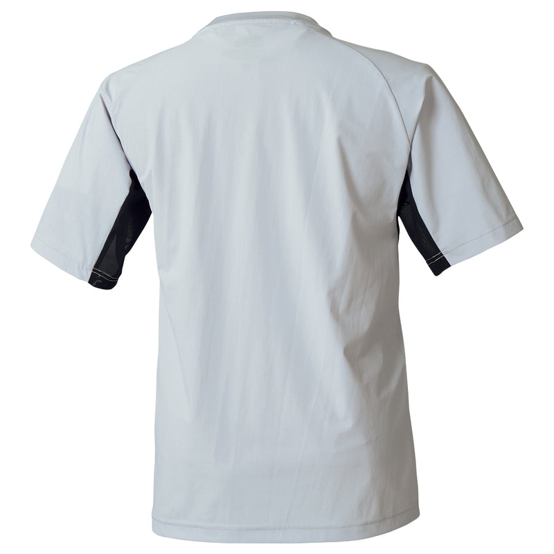 寅壱 5974-618 半袖クルーネックＴシャツ シルバー