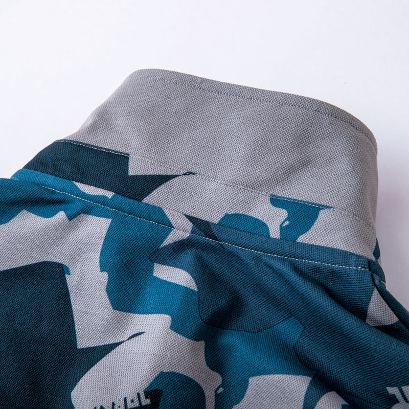 寅壱 5992-614 迷彩柄長袖ポロシャツ SPEEDRY® 天竺ニット 吸汗 消臭 形状安定襟