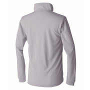 寅壱 1015-614 ミニ襟長袖ポロシャツ シルバー