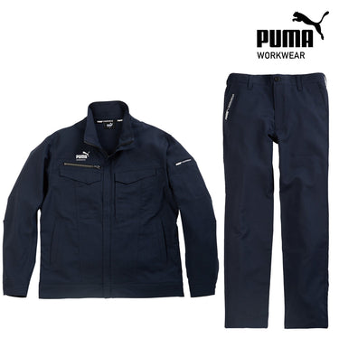 PUMA PW-4021シリーズ 静電気帯電防止 ワークウェア セットアップ 上下セット ダークネイビー