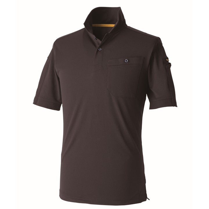 寅壱 5880-621 半袖ポロシャツ スミグレー