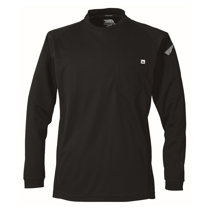 寅壱 5949-617 長袖クルーネックＴシャツ　クロ