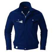 再生糸使用のリサイクルユニフォーム　ECOプロダクト　6021 長袖ブルゾン 3ネイビー / S