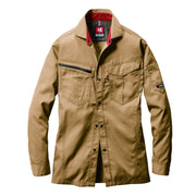 汎用性の高いユニフォームシリーズ　豊富なカラーバリエーション　6083 長袖シャツ 24キャメル / S