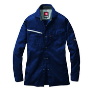 汎用性の高いユニフォームシリーズ　豊富なカラーバリエーション　6083 長袖シャツ 3ネイビー / S