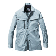 企業ユニフォーム推奨！エコロジカルなグローバルスタンダードモデル　6215 長袖シャツ　ユニセックス 60アッシュグレー / S