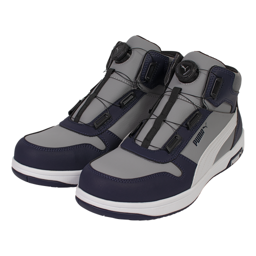 PUMA 安全靴 63.221.0 フロントコート グレー DISC MID グレー