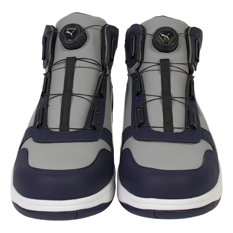 PUMA 安全靴 63.221.0 フロントコート グレー DISC MID グレー