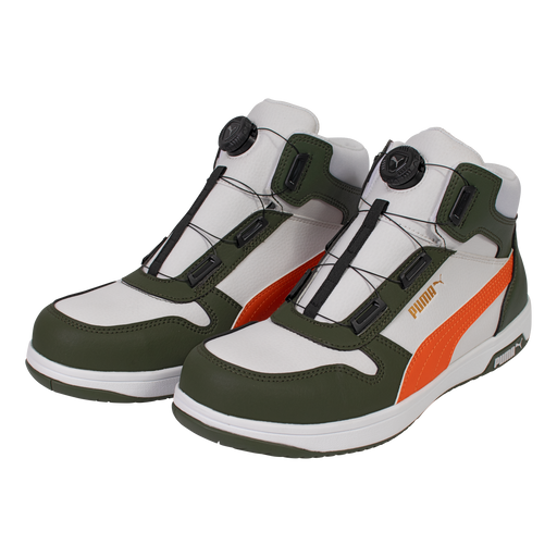 PUMA 安全靴 63.222.0 フロントコート WHxGR DISC MID 緑