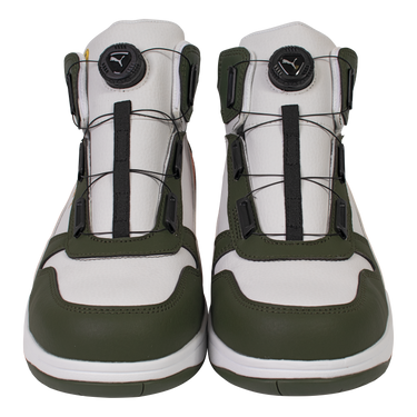 PUMA 安全靴 63.222.0 フロントコート WHxGR DISC MID 緑