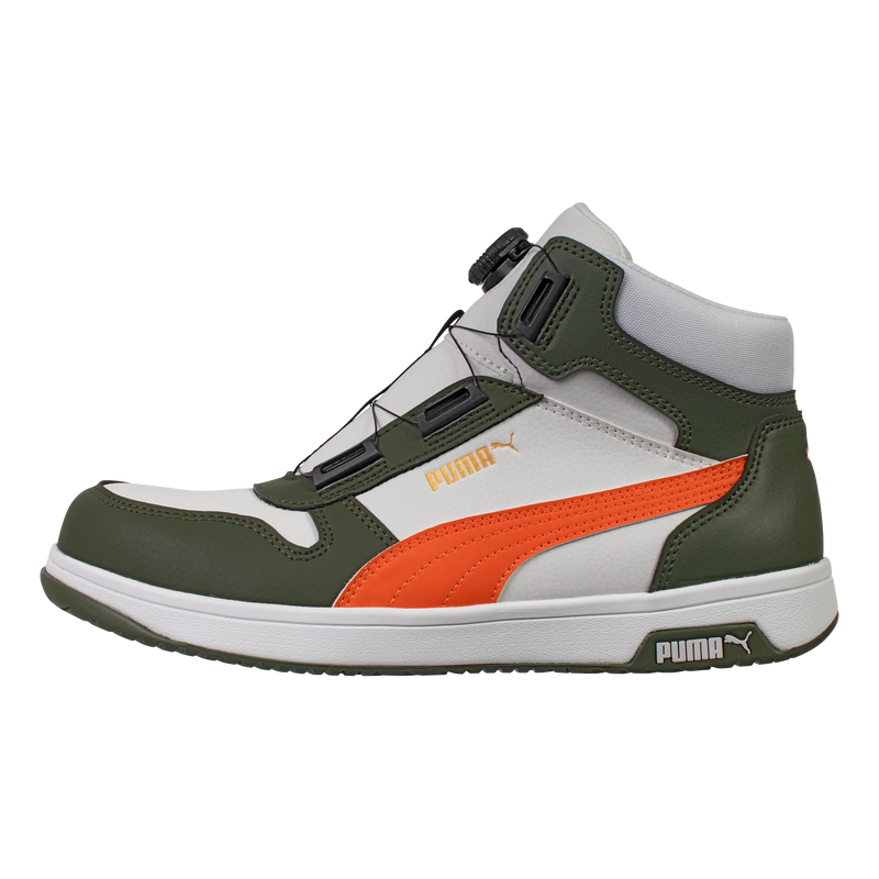 PUMA 安全靴 63.222.0 フロントコート WHxGR DISC MID 緑